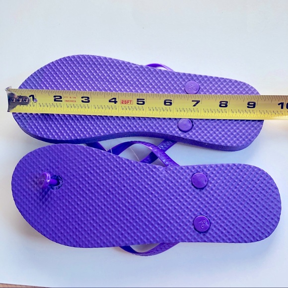 3/$15 Flip Flop Sandals Purple Small Women’s NEW - Picture 4 of 11